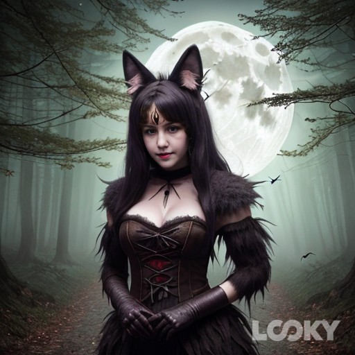 #Хэллоуин_оборотень #LOOKY_нейронка
