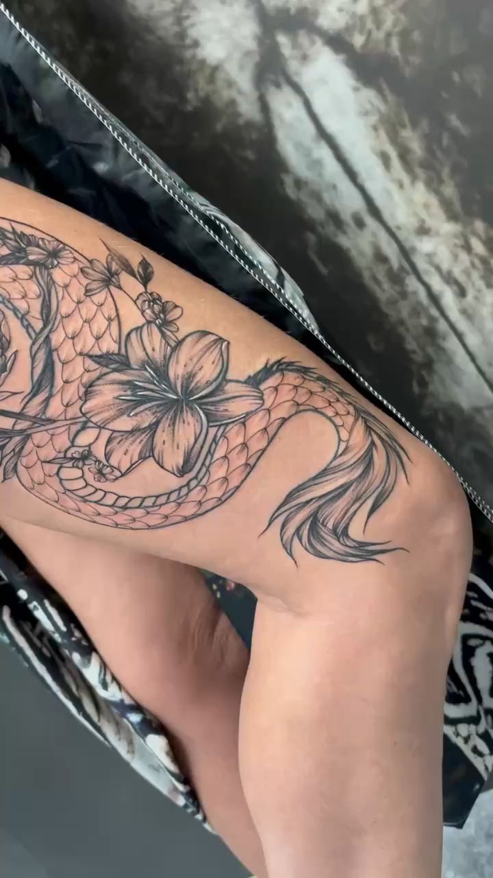 Tattoo в LOOKY — Дракончик #Омск  [#тату ](тату)[#омсктату ](омсктату)