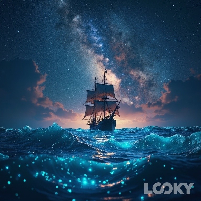 sakura1315 в LOOKY. #свой_аватар,#нейросеть,#looky,#looky_Top,#looky_official,#looky_neuro. ✨ Корабль плывет

#к...