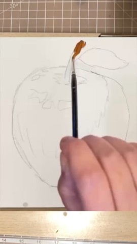Расияна в LOOKY. . Как нарисовать яблок...