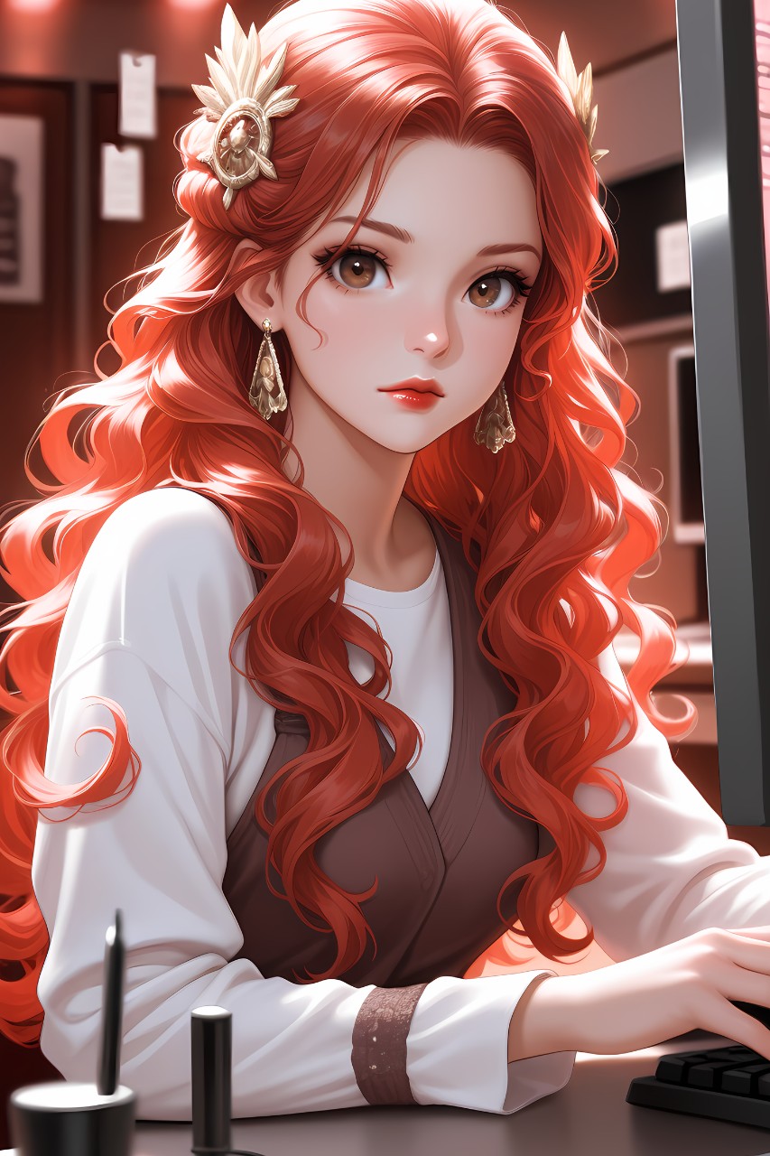 Лисенок в LOOKY — #art #girl #redhead