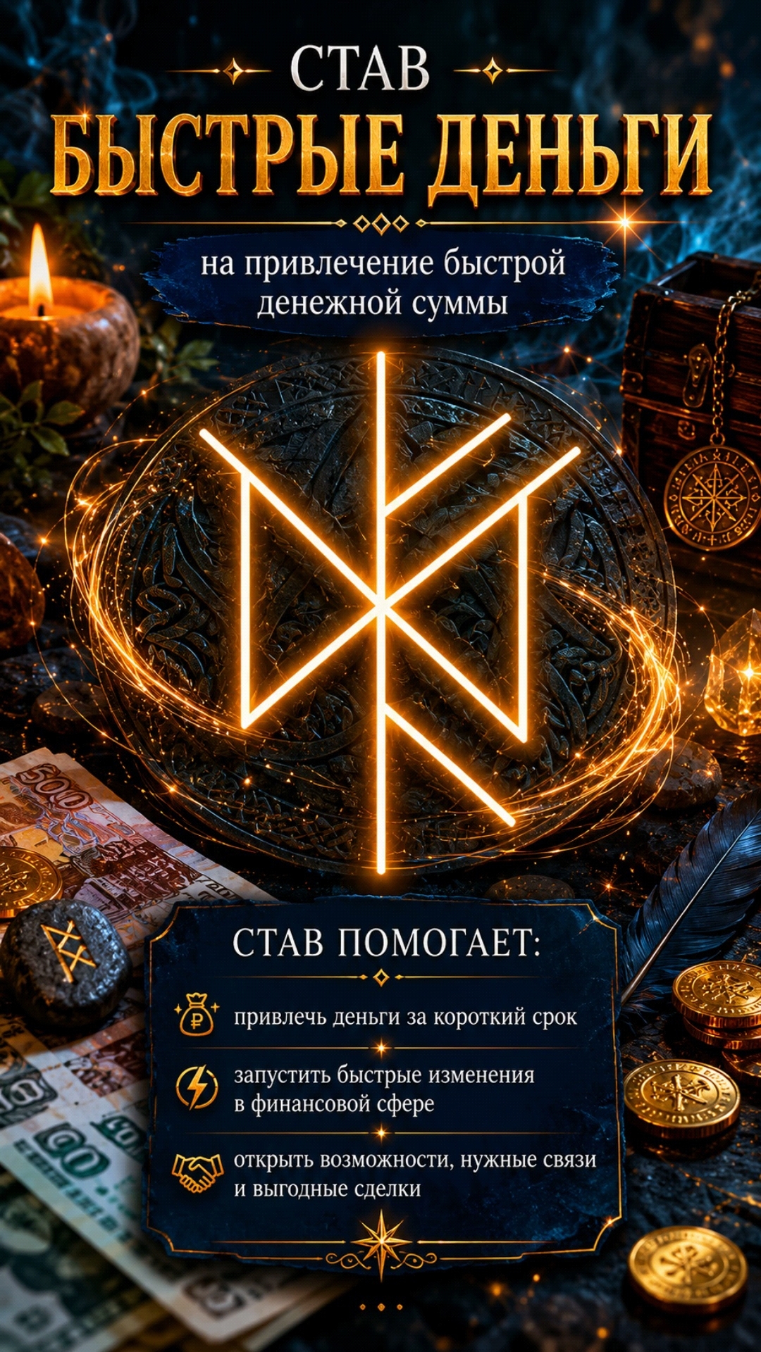 Юлия Диагностика Ставы Практика в LOOKY. . Став «Быстрые деньги...