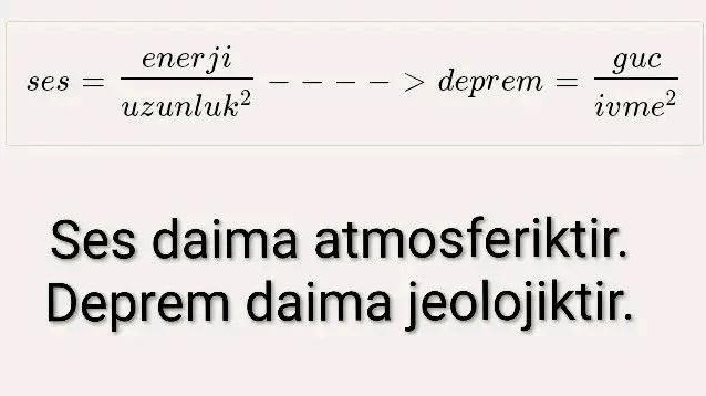  в LOOKY — Deprem dalgaları ses dalgalarının jeolojik formudur. Sesin f