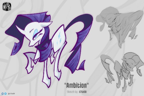 d76e00 в LOOKY. #Art,#Sketch,#Pony,#Digital,#d76e00,#Mlp,#Rarity. Sketch color "Ambiti...