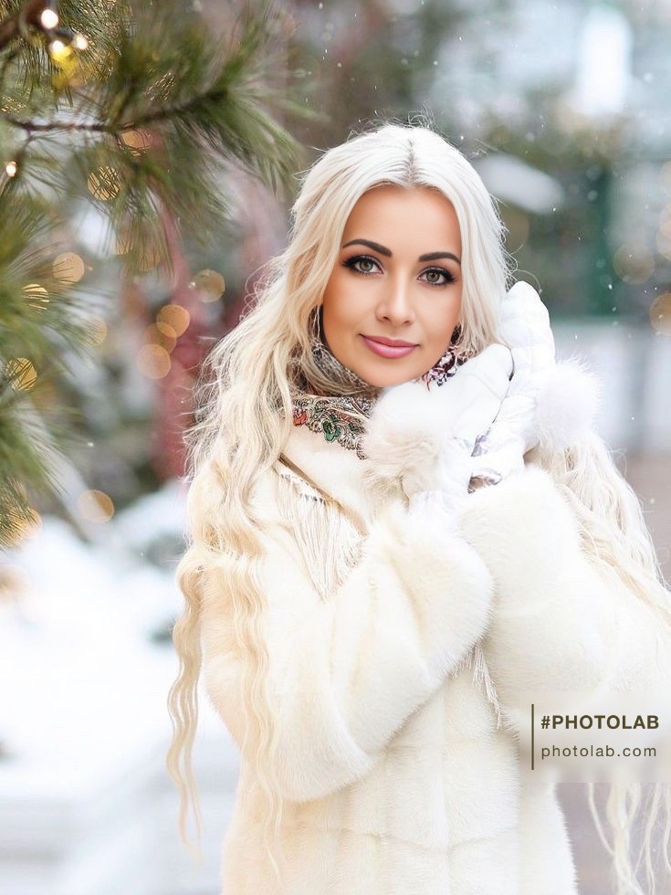 Катейка Мур в LOOKY — #белаяшубка #белыеварежки