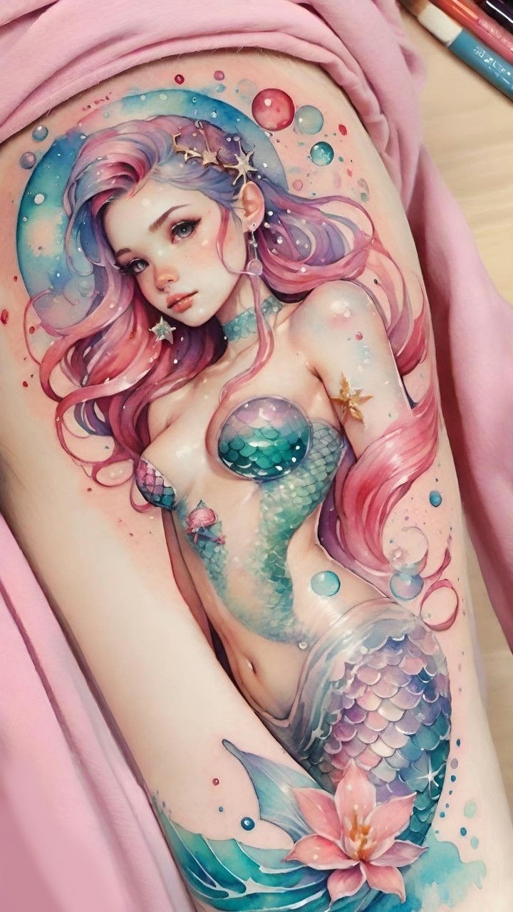 Татуировка 💜Эскиз #LOOKY_нейронка