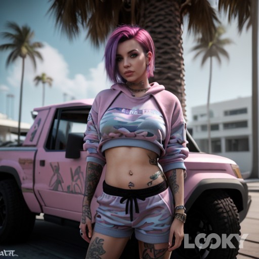 плагиат _дошик23 in LOOKY. #GTA_6_Герл,#LOOKY_нейронка. #GTA_6_Герл #LOOKY_н...
