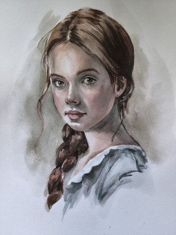 Christina в LOOKY. #портретакварелью,#арт,#хобби. Незнакомка
[#акварел...