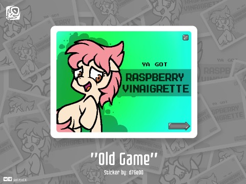 d76e00 в LOOKY. #Art,#Digital,#d76e00,#Mlp,#Sticker,#pony,#RaspberryVinaigrette,#BannedFromEquestria. Sticker "Old Game"

...