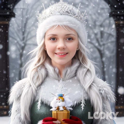Looky_1698950829456 в LOOKY. #Снежная_королева,#LOOKY_нейронка. #Снежная_королева #L...