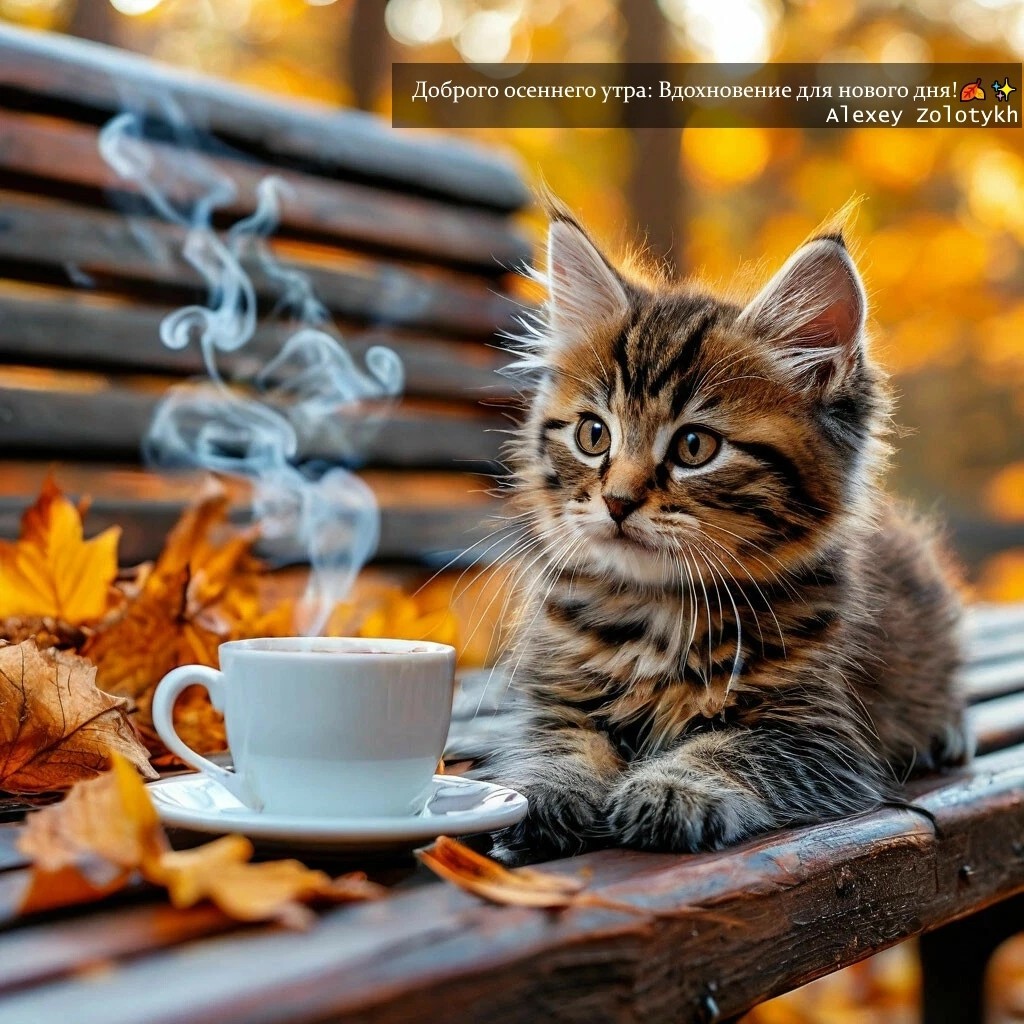 Доброго осеннего утра: Вдохновение для нового дня! 🍂✨