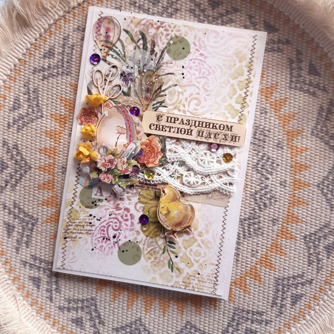 # открытка #скрап #творчество [#пасхальныекомплзиции](пасхальныекомплзиции) 