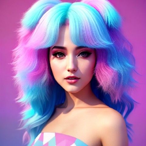 FaceAI в LOOKY. #aiart,#face,#girl,#color. #aiart #face #girl #...