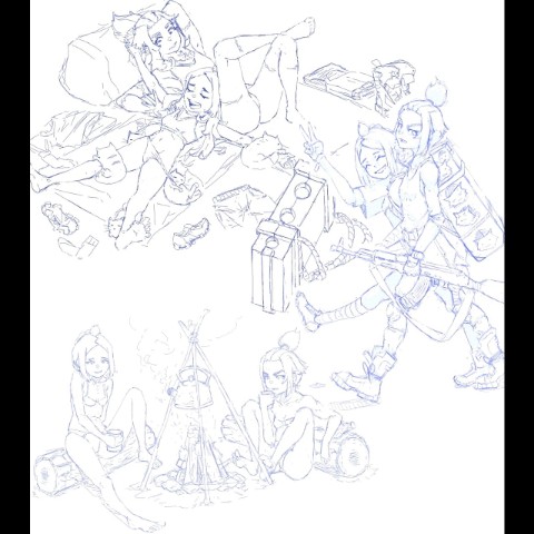 kotokot в LOOKY. #аниме,#арт,#скетч,#набросок,#рисунок,#ос,#anime,#art,#sketch,#oc,#drawing. Как то проще рисоват...