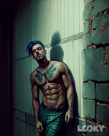 Alex Bayne в LOOKY. #Фэнтези,#LOOKY_нейронка,#tattoo,#boy,#guy. #Фэнтези #LOOKY_нейр...