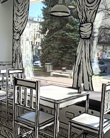 natalyagrom в LOOKY. . Нарисованное Кафе Ро...