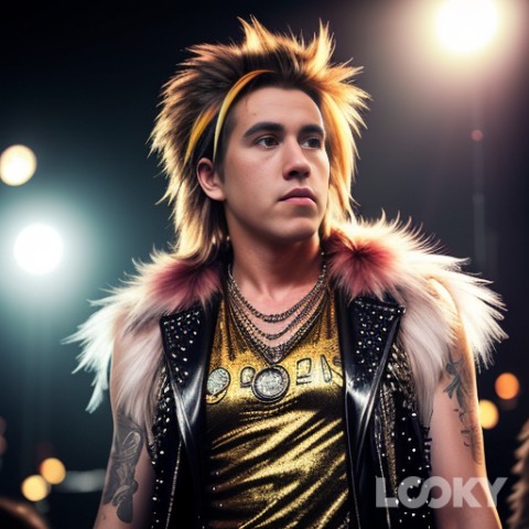 Wolfin в LOOKY. #Глэм-рок_звезда,#LOOKY_нейронка. #Глэм-рок_звезда #LO...