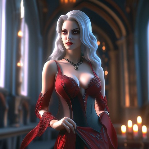 yurtaev_v_v в LOOKY. #vampire,#girl,#red. [#aiart](aiart) #vam...