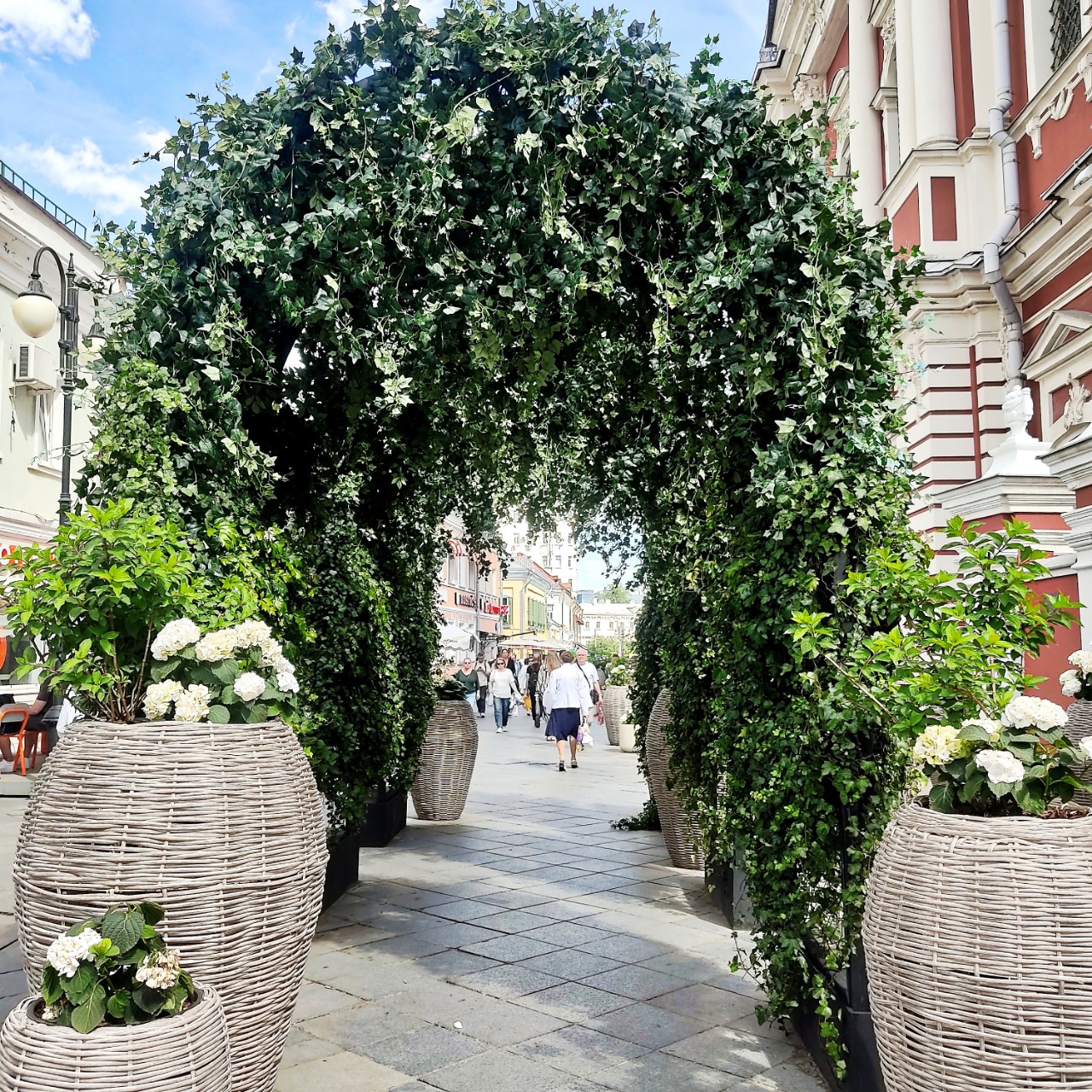  в LOOKY — Зелёная арка на улицах города...

#прогулкипоМоскве #зеленая