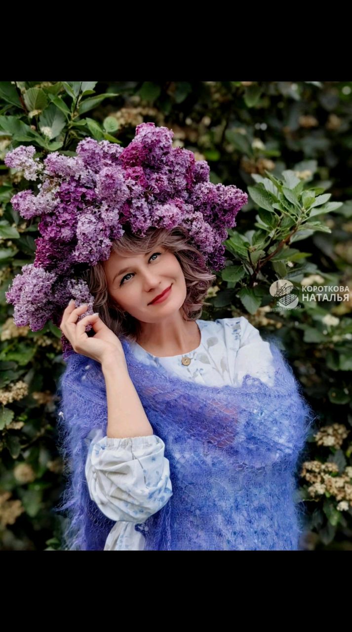 Наталья в LOOKY. . Шаль из козьего пуха...