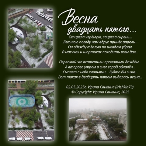 Ирина в LOOKY. #irishkin73,#стихи,#автор,#поэт,#авторскиестихи,#стихи@stihiirishkin,#поэт@stihiirishkin,#ВеснаДвадцатьПятого. ВЕСНА ДВАДЦАТЬ ПЯТОГ...