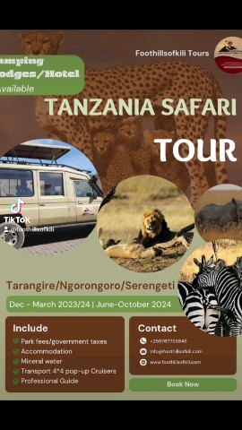 Foothillsofkili Tours в LOOKY. #foothillsofkili,#safaritanzania,#crater,#serengeti,#ngorongorocrater,#Tarangire,#expedition,#adventure,#explore,#tanzaniaunforgettable,#tourism,#visittanzania. #foothillsofkili #sa...