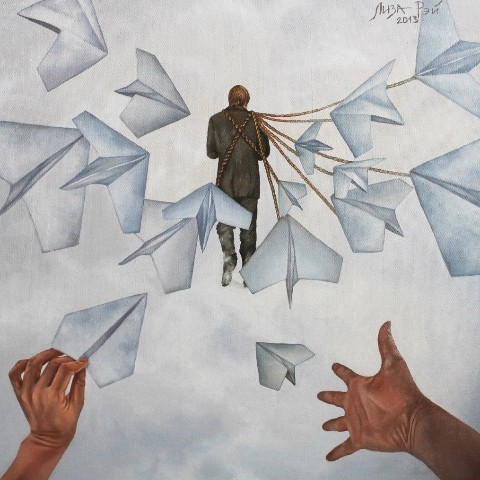 lizaray в LOOKY. #surreal,#surrealism,#超現實主義,#surréalisme,#シュールレアリズム,#painting,#LisaRay,#сюрреализм,#ЛизаРэй,#живопись,#картины,#художник,#art,#воспоминания,#бумажныйсамолет,#прошлое,#мысли. Лиза Рэй – «Воспомин...