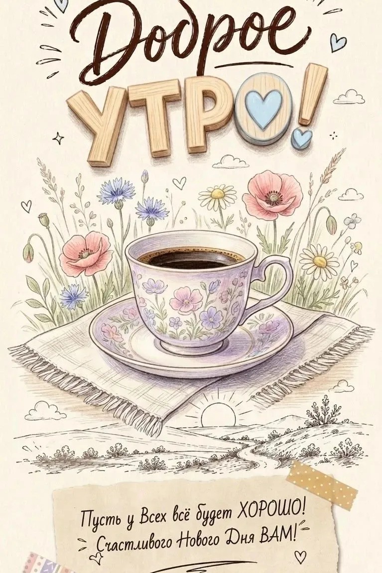 [#доброеутромир ](доброеутромир) [#новыйдень ](новыйдень)