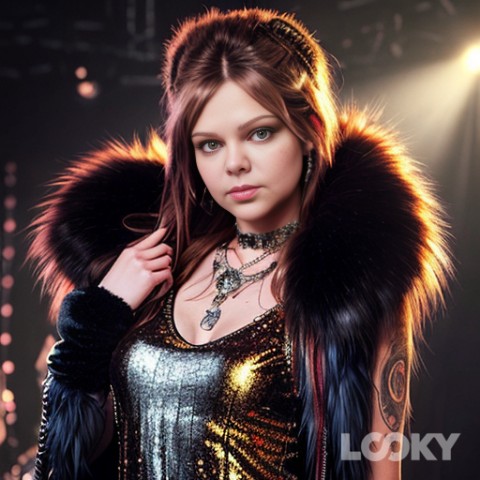 ornellamutty501 в LOOKY. #Глэм-рок_дива,#Снежная_королева,#LOOKY_нейронка. #Глэм-рок_дива #Снеж...