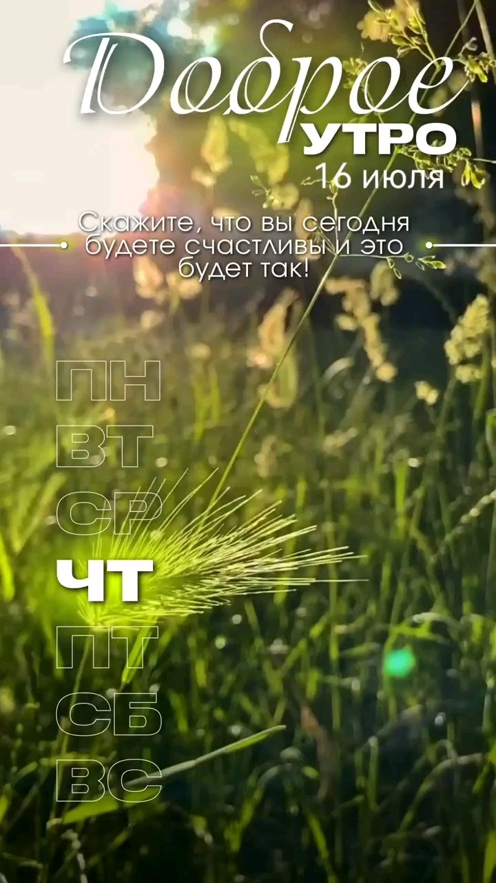 Svet_ya_ в LOOKY — 🌄Доброе утро!🌿

16 июля — прекрасный день, чтобы отпустить