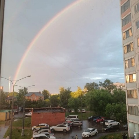 Denis. в LOOKY. . Радуга из окна