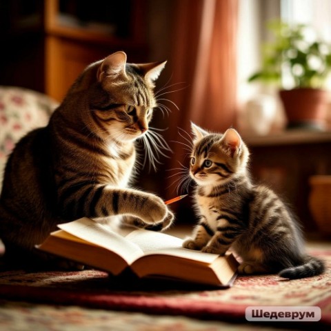 Nataly Usoltseva в LOOKY. #Кошачья#школа#Коты#тоже#учатся. #Кошачья#школа#Коты#...