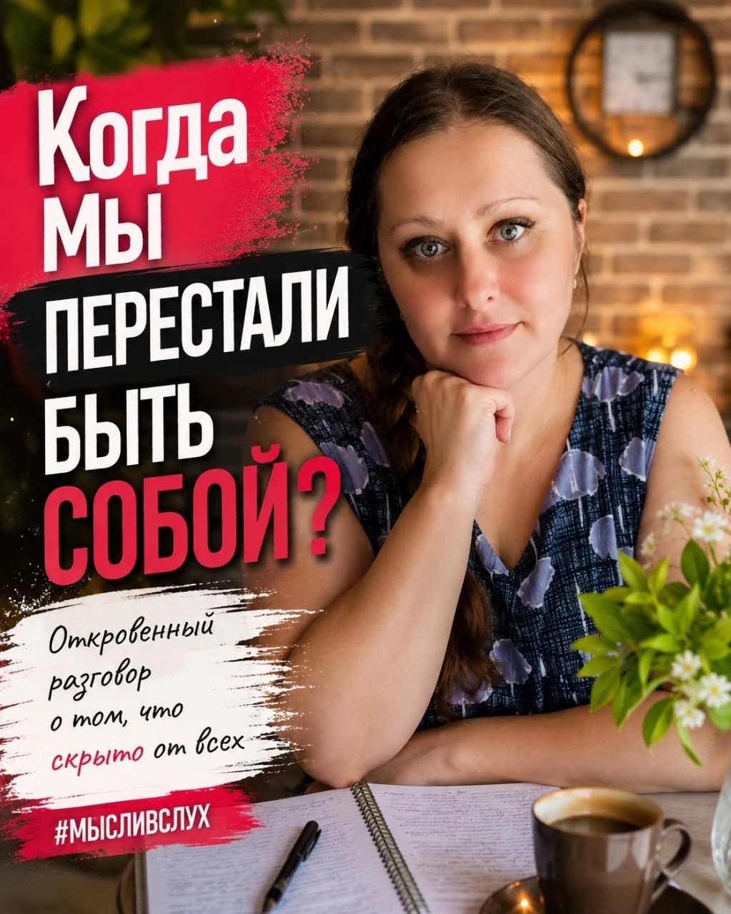 ..... Рубрика "МЫСЛИ ВСЛУХ...

или когда мы стали бояться быть настоящими?...

Иногда самые обычные вещи заставляют задуматься...
Мы живём в удивительное время..
Кажется, сегодня почти каждый старается показать лучшую версию себя.
 Красивые фотографии, громкие достижения, уверенные слова... 
И всё это словно говорит: «У меня всё хорошо!».

Но ведь жизнь совсем другая.
В ней бывают сомнения.
Бывают ошибки.
Бывают дни, когда хочется всё бросить.

И знаете... Мне кажется, это нормально.

 Я часто думаю о том: почему мы так боимся показать, что не идеальны?

Почему нам кажется, что нужно обязательно соответствовать чьим-то ожиданиям?

Ведь именно наши сомнения делают нас живыми.

Именно ошибки учат нас идти дальше.

Именно маленькие победы после больших переживаний становятся самыми ценными.

Я всё чаще убеждаюсь, что людям не нужны идеальные люди.

Им нужны настоящие!

Те, с кем можно улыбнуться.

Те, рядом с кем не страшно сказать: «У меня сегодня не получилось».

Наверное, именно с этого и начинается доверие.

А как думаете вы?

Что сегодня сложнее: казаться идеальным или оставаться собой?

🌿 Пусть сегодняшний день оставит после себя что-то доброе...

#МыслиВслух #После40 #ЧестныйБлог #ЖенщинаПосле40 #Саморазвитие #ИсторияПеремен #ATOMYВКаждыйДом