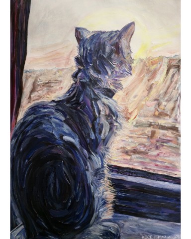 Игорь Косенький в LOOKY. . 《Из окна》
A2 (42 x 6...