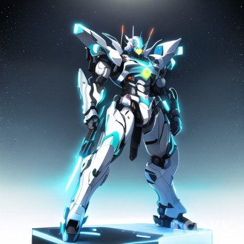 to_shto_pochti_gundam в LOOKY. #Аниме_Неон,#LOOKY_нейронка,#рыцарь,#неонвтренде,#технологии,#. #Аниме_Неон #LOOKY_н...