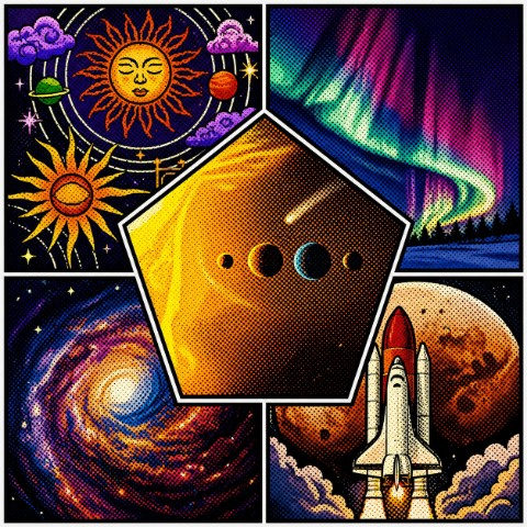 Никита Бударагин в LOOKY. #PixelArt,#Polish,#ChatGPT,#PopArt,#Space,#Супершаблон. Коллаж из бонусных к...