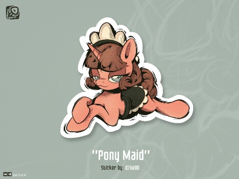 d76e00 в LOOKY. #Art,#Digital,#d76e00,#Mlp,#Sticker,#pony,#Maid. Sticker "Pony Maid"
...