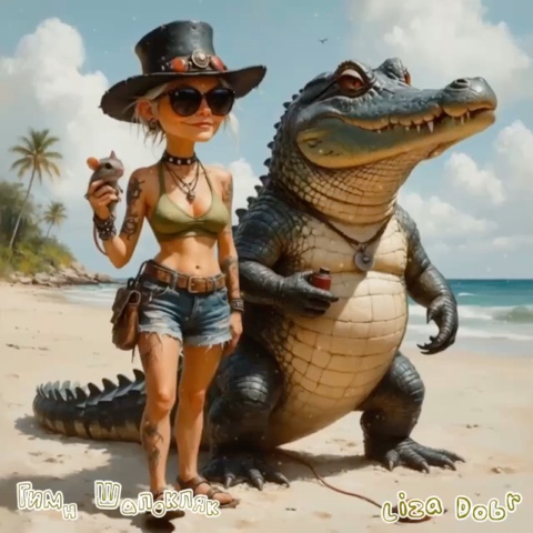 Елизавета Добрицкая в LOOKY. #ИИ,#Ai. Гимн Шапокляк [#шапо...