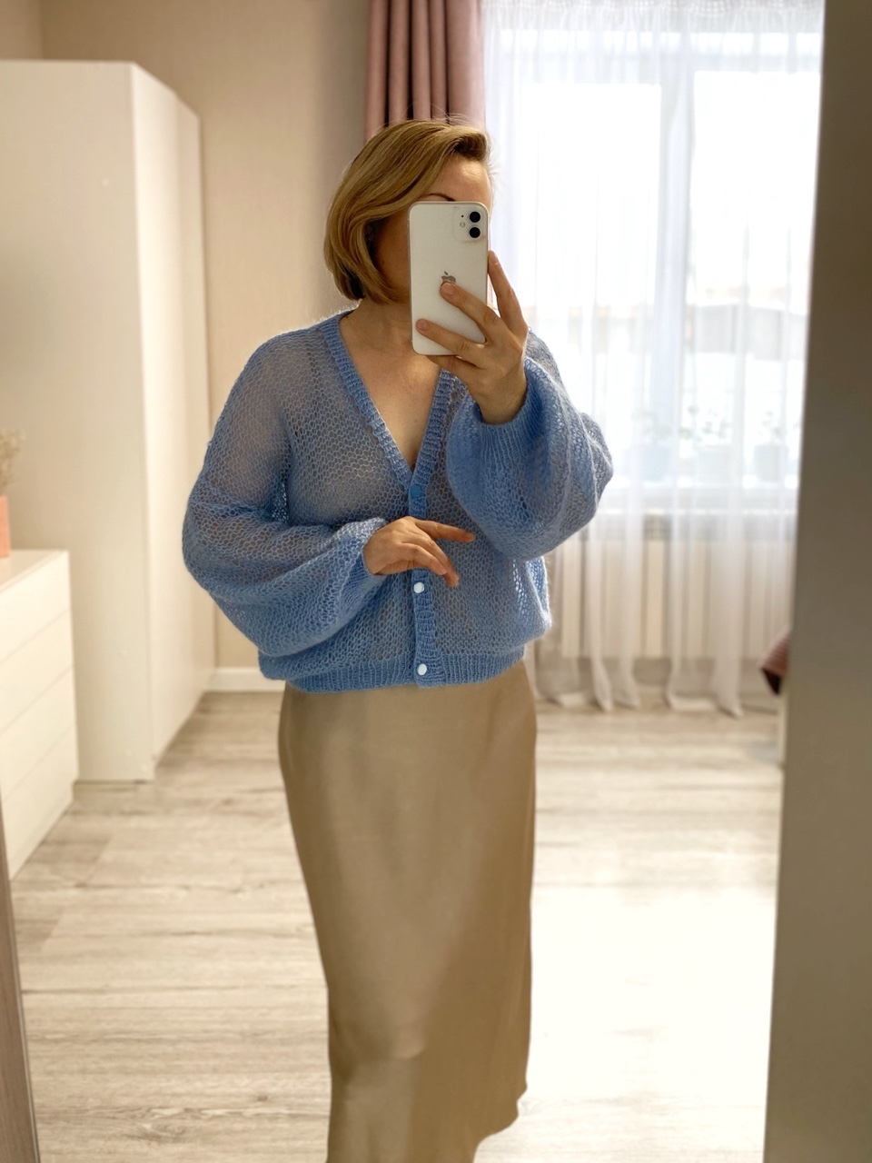 nu_ga_knit в LOOKY — Такой кардиган точно подчеркнёт твою женственность… Связан н