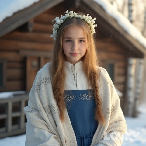 Полина в LOOKY. #Русская_зима,#LOOKY_нейронка. #Русская_зима #LOOKY...