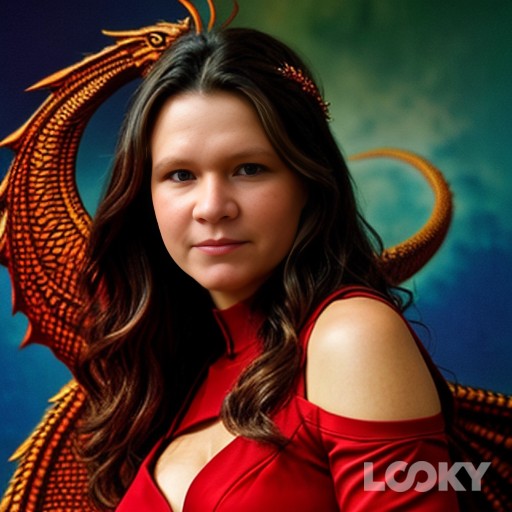 #Красный_дракон #Снежная_королева #Арт_Дракон #LOOKY_нейронка