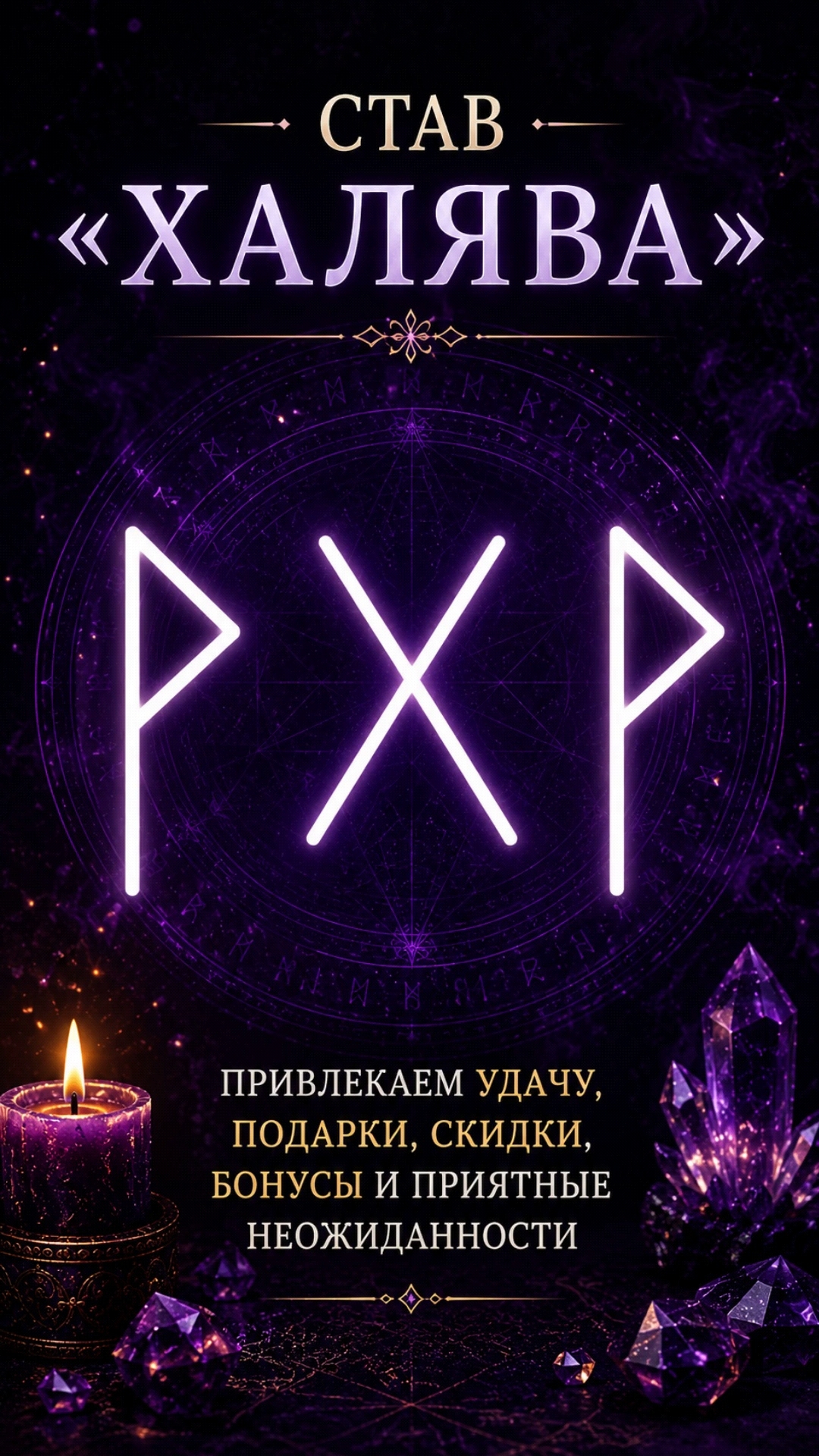 Юлия Диагностика Ставы Практика в LOOKY. #руны,#эзотерика,#саморазвитие,#руническийстав,#руны_став. Став «Халява» — про ...