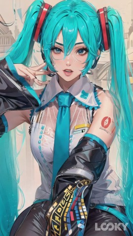 Miku Hatsune в LOOKY. #Комикс,#Аниме,#Аниме_Лукси,#LOOKY_нейронка,#miku. #Комикс #Аниме #Аним...