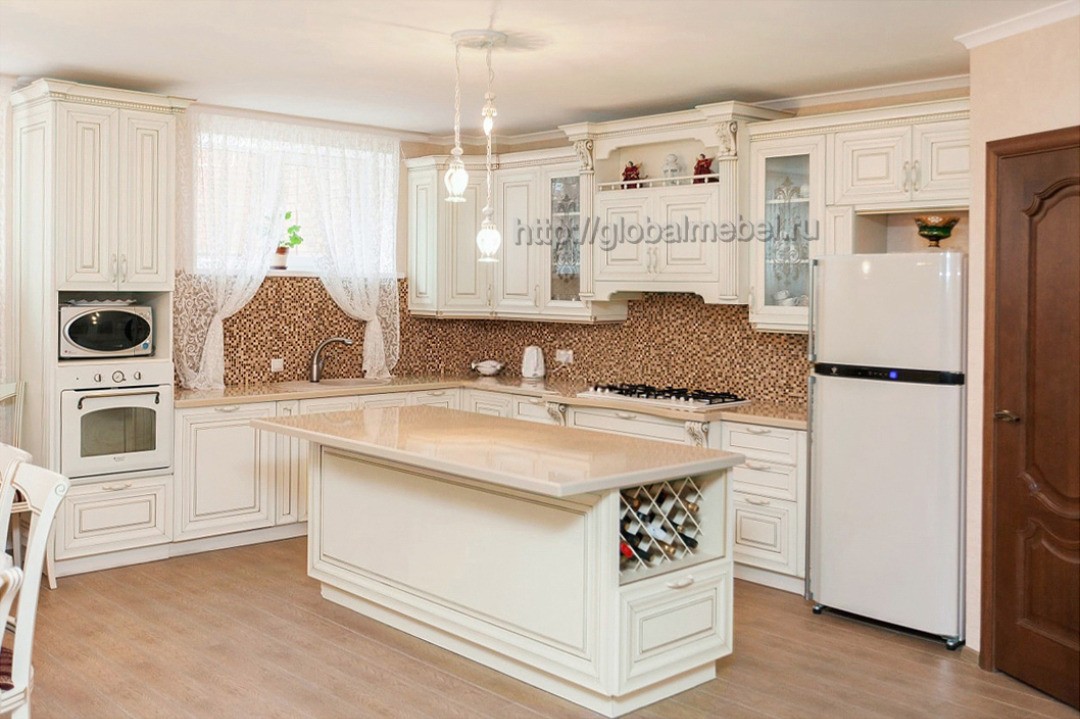 kuhni.globalmebel в LOOKY. #globalmebelru,#кухнимосква,#кухниназаказмосква,#кухниклассикавмоскве,#кухниклассика,#кухнимассив,#кухнимассивмосква,#кухнииздерева,#жкпетровскийпарк,#жксофийский,#жкдинастия,#жкдинастиямосква,#жкпоколение,#жккотельническиевысотки,#котельническиевысотки,#кухникотельники,#кухнилюберцы,#кухнижулебино. Кухня Лаурена 2 (Лау...