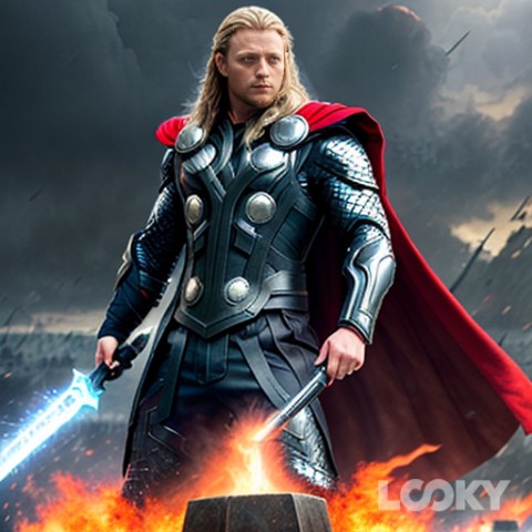 LikeHunter в LOOKY. #Thunder,#King_of_comedy,#Cyberpunk_Boy,#LOOKY_нейронка. #Thunder #King_of_co...