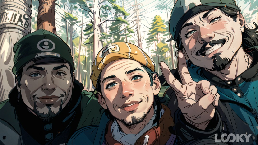 #Anime_Looksie #LOOKY_нейронка 
Me and the boys