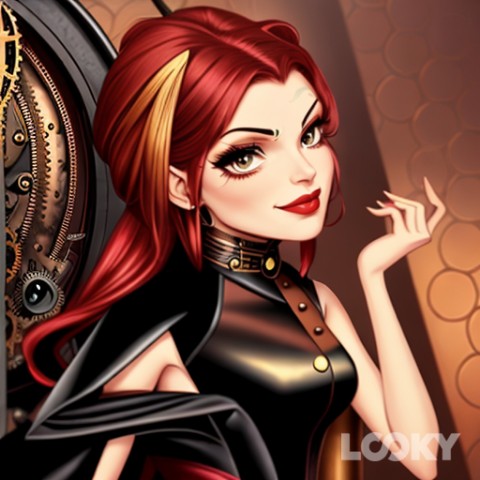 Jisoo в LOOKY. #Стимпанк,#LOOKY_нейронка. #Стимпанк #LOOKY_ней...