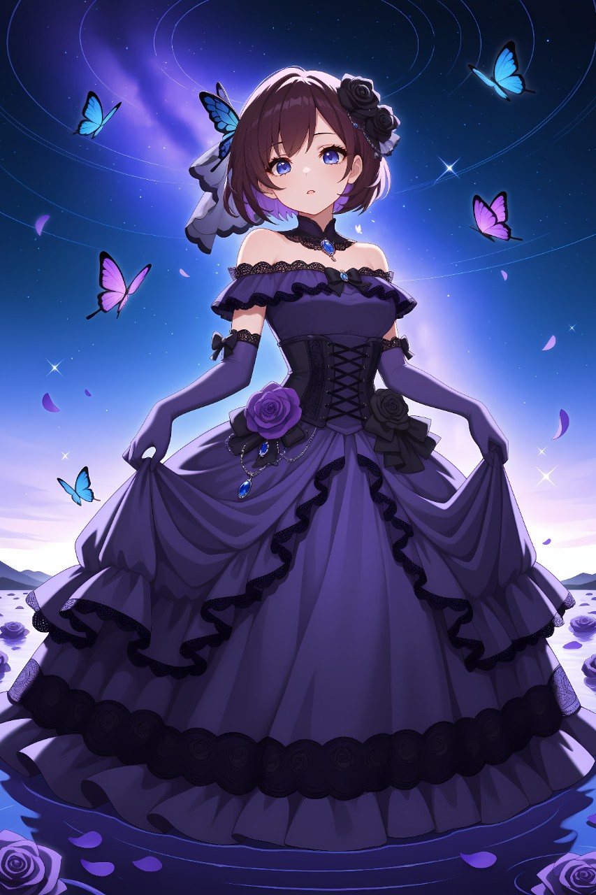 #art #girl #magic #beauty #butterflies