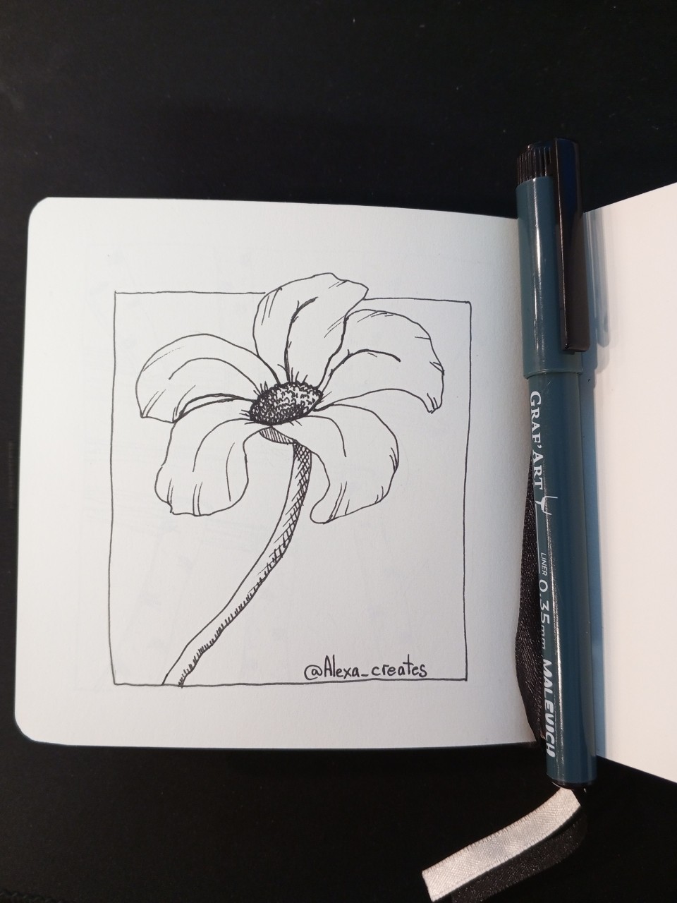 Alexa_creates в LOOKY. #рисую,#линер,#графика,#цветок,#скетчбук,#drawing,#liner,#graphics,#flower,#sketchbook. #рисую #линер #графи...