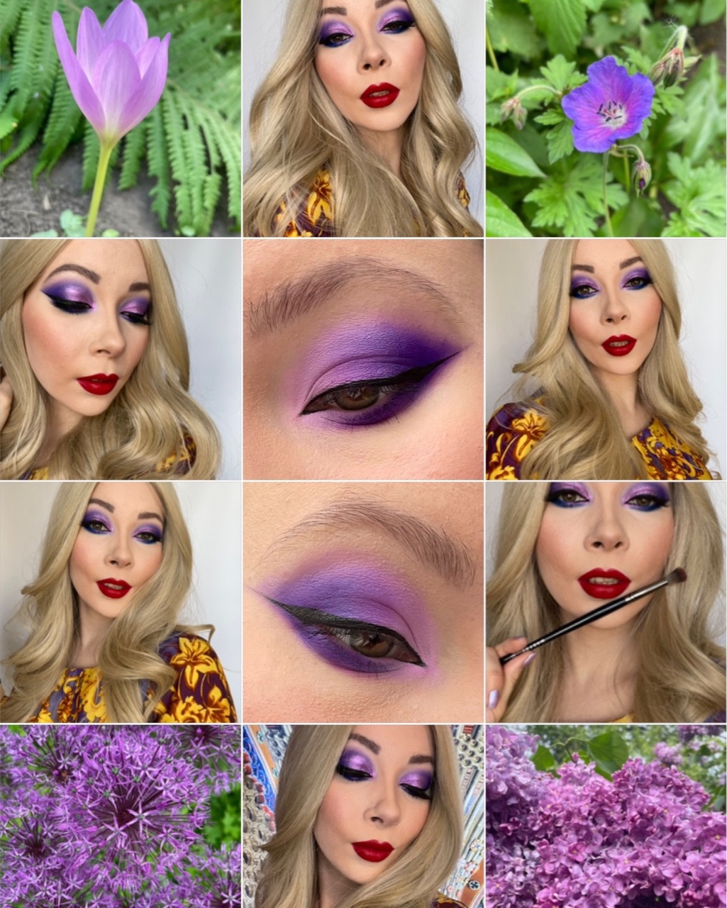 Victoria MUA Aimina в LOOKY — Делюсь с Вами коллажем в фиолетовых тонах, созданным в рамка